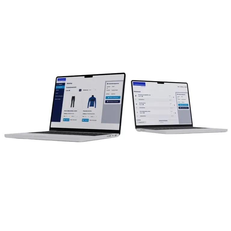Kledingmanagementsysteem voor bedrijfskleding