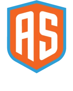 Dirksen verticaal, witte tekst